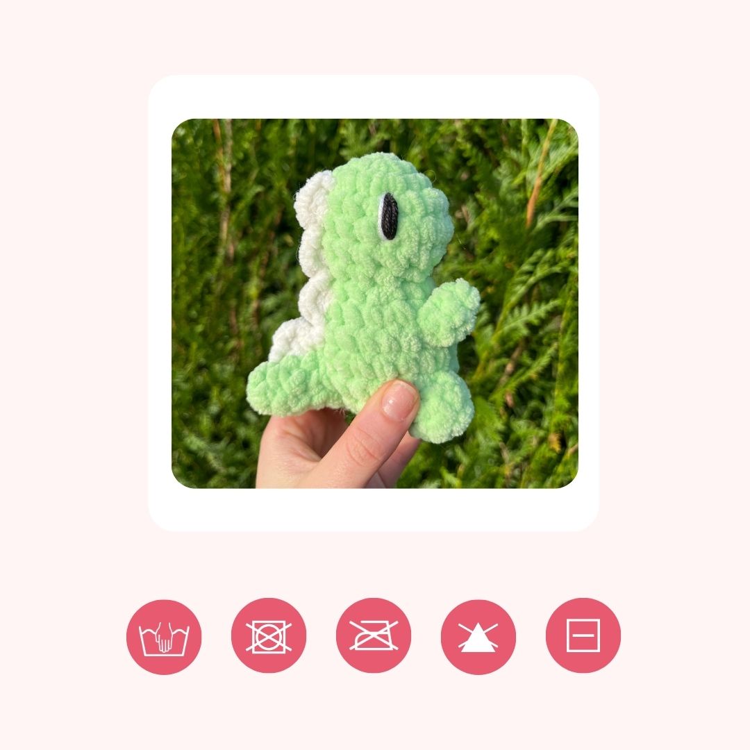 Mini Dinosaure vert - Boucles d'Amour
