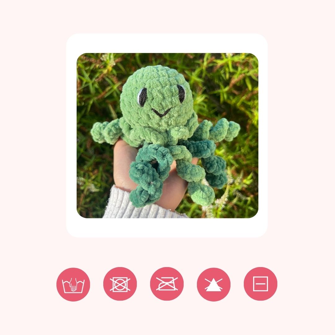 Méduse vert clair et vert foncé - Boucles d'Amour