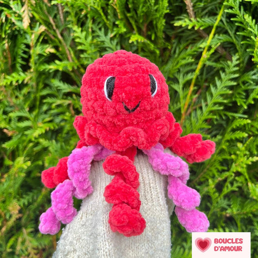 Méduse rouge et mauve - Boucles d'Amour