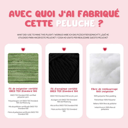 Méduse vert clair et vert foncé - Boucles d'Amour