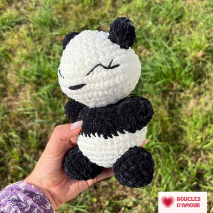 Peluche Panda en Crochet - Fait Main - Boucles d'Amour